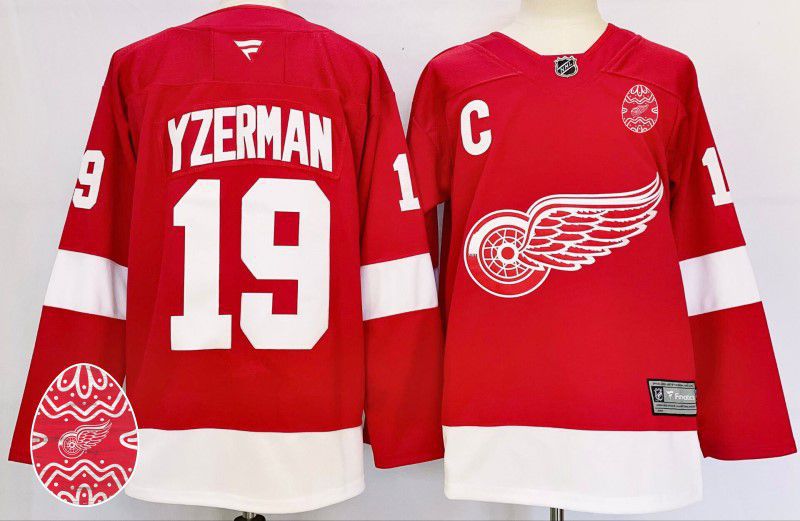 Men Detroit Red Wings #19 Yzerman Red Fanatics 2025 NHL Jersey style 1->detroit red wings->NHL Jersey
